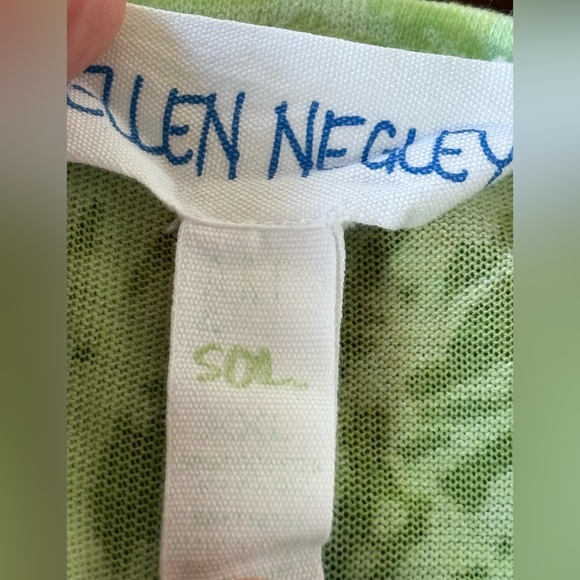 Ellen Negley Flamingo Tropical Cold Shoulder Short Sleeve Tunic Top XXL - Picture 3 of 7